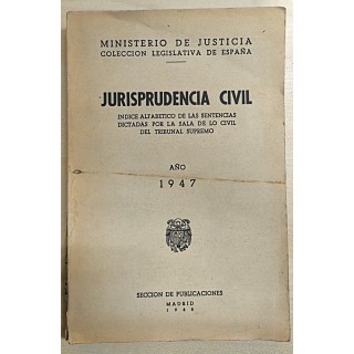 JURISPRUDENCIA CIVIL 1947 INDICES